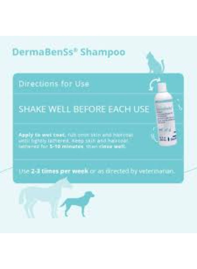DECHRA DermaBenSs Shampoo for Dogs Cats & Horses Gentle Soap-Free Deep Cleansing Care 12oz From Varmacy - Image 5